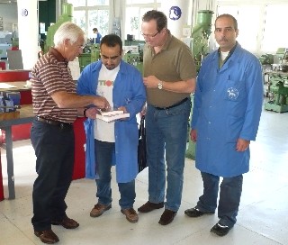 Peter and Manfred with our Trainers