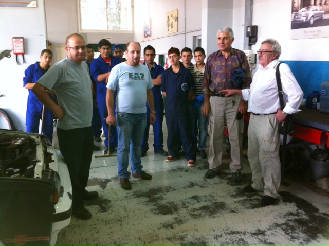 Rev. Baumann and George Eid at JLSS