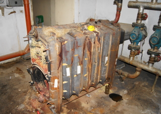 Old Central Heating Burners